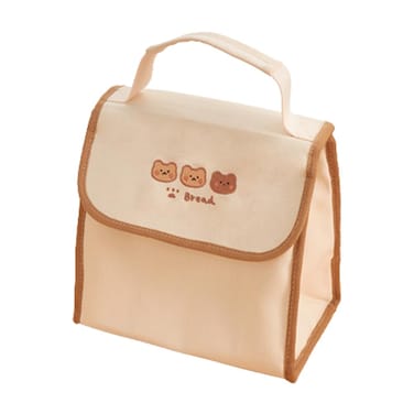 RICHTRUE Kawaii Lunch Bag for Girls Lunch Box Insulated Cute Lunch Bags for Women Insulated Lunch Box for Kids BearFlip