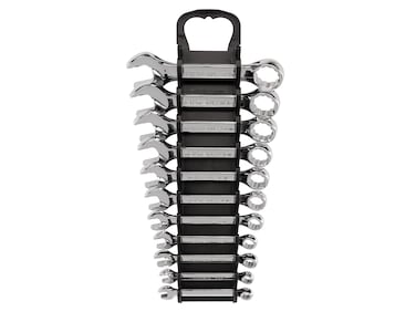 TEKTON Stubby Combination Wrench Set with Holder 11Piece 1434 in  WCB92401