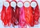 New 7mm Size ThreadNanny 5 Spools of 100 Pure Silk Ribbons  RED Tones  50 MTS x 7mm