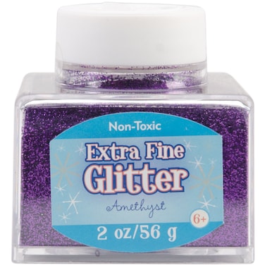Sulyn Extra Fine Amethyst Purple Glitter Stacker Jar 2 ounces NonToxic Stackable and Reusable Jar Multiple Slot Openings for Easy Dispensing and Mess Reduction Purple Glitter SUL50866