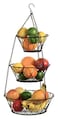Heavy Duty  3 Tier Hanging Kitchen Bronze Fruit Basket