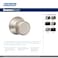 Schlage F10 BWE 622 GSN Bowery Door Knob with Greyson Trim Hall  Closet Passage Lock Matte Black