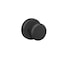 Schlage F10 BWE 622 GSN Bowery Door Knob with Greyson Trim Hall  Closet Passage Lock Matte Black