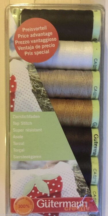 Gutermann Thread Set Top Stitch 7 x 30m