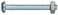 The Hillman Group 7734 Round Head Combo Machine Screw with Nut 14Inch x 2Inch 5Pack zinc