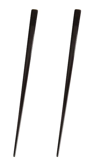 Caravan French Chop Stick In A Diamond Top Shape Pair Black 65 Ounce