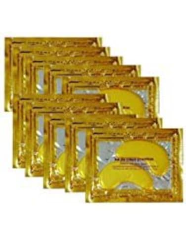 Hitece 102030506080100 Pairs Wholesale New Crystal 24K Gold Powder Gel Collagen Eye Mask Masks Sheet Patch Anti Ageing Aging Remove Bags Dark Circles  Puffiness Skincare Anti Wrinkle