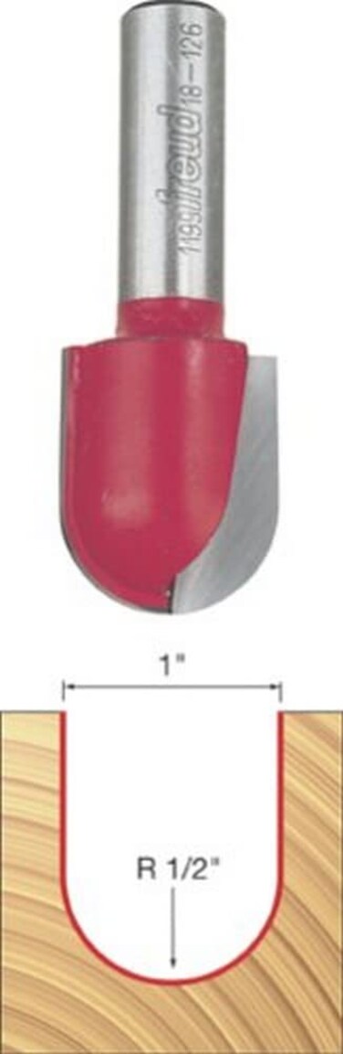 Freud 18126 12 Radius Round Nose Bit