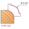 Freud 34122 516 Radius Rounding Over Bit with 12 Shank