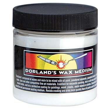 Jacquard Dorlands Wax  4 Ounce  Versatile Pure Wax and Damar Resin  Protective Topcoat for Sealing and Finishing