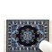 Beautiful Oriental Rug Style Mousepad Navy Miniature Carpet Computer Mouse Pad Rectangular NonSlip Elegant Office Accessories
