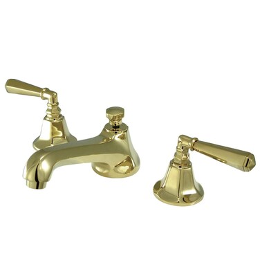 Kingston Brass KS4462HL Metropolitan 8Inch Widespread Lavatory Faucet Polished Brass