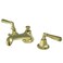 Kingston Brass KS4462HL Metropolitan 8Inch Widespread Lavatory Faucet Polished Brass