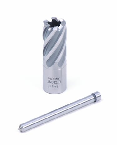 Evolution CC875 78Inch Diameter x 1Inch Depth of Cut Cyclone High Speed Steel Annular Cutter Silver