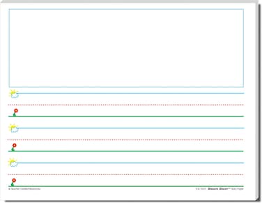 Teacher Created Resources 76511 Smart Start K1 Story Paper 100 sheets White