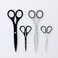 ALLEX Black Scissors for Office 65 All Metal Japanese Stainless Steel Non Stick Coated Blade Black Made in JAPAN
