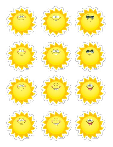 Teacher Created Resources Happy Suns Mini Accents 5422