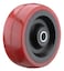 Steelex D2650 2Inch 165 Lbs Polyurethane Wheel with Roller Bearing Hub  red