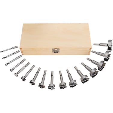 Steelex D1030 16 Piece Forstner Bit Set