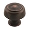 Amerock  Cabinet Knob  Oil Rubbed Bronze  158 inch 41 mm Diameter  Kane  1 Pack  Drawer Knob  Cabinet Hardware