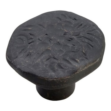 Hickory Hardware P2182BI Carbonite Collection Knob 112 Inch 112 in Diameter Black Iron
