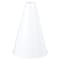 White Plastic Megaphone 825 x 6  1 Pc  EcoFriendly  Lightweight Design  Ideal For Sports Events Parties  Cheerleading