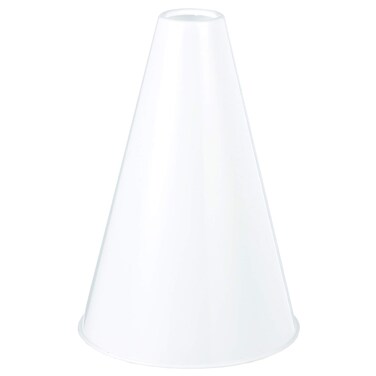 White Plastic Megaphone 825 x 6  1 Pc  EcoFriendly  Lightweight Design  Ideal For Sports Events Parties  Cheerleading