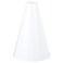White Plastic Megaphone 825 x 6  1 Pc  EcoFriendly  Lightweight Design  Ideal For Sports Events Parties  Cheerleading