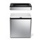 simplehuman 10 Liter  26 Gallon Profile Open Trash Can Slim Trash Can for Bedroom Bathroom Office Brushed Stainless Steel
