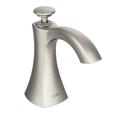 Moen S3948SRS Transitional Deck Mounted Kitchen Soap Dispenser with Above the Sink Refillable Bottle Spot Resist Stainless