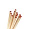 BambooMN Premium Reusable Japanese Bamboo Chopsticks Red Dot End 10 inch  12 Pairs