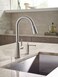 Moen Spot Resist Stainless Modern Deck Mounted Kitchen Soap Dispenser with AbovetheSink Refillable Bottle S3947SRS