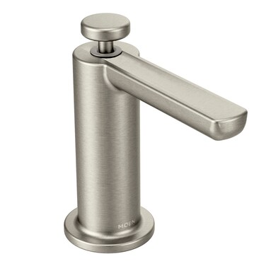 Moen Spot Resist Stainless Modern Deck Mounted Kitchen Soap Dispenser with AbovetheSink Refillable Bottle S3947SRS