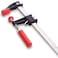 Bessey Clutch Style Bar Clamps  18 In 600 lb  GSCC2518 Woodworking Clamps with Ergonomic Handle NonMarring Pads Durable CastIron Jaws  Serrated Rail for Carpentry  Cabinetry