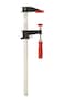 Bessey Clutch Style Bar Clamps  18 In 600 lb  GSCC2518 Woodworking Clamps with Ergonomic Handle NonMarring Pads Durable CastIron Jaws  Serrated Rail for Carpentry  Cabinetry