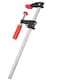 Bessey Clutch Style Bar Clamps  18 In 600 lb  GSCC2518 Woodworking Clamps with Ergonomic Handle NonMarring Pads Durable CastIron Jaws  Serrated Rail for Carpentry  Cabinetry
