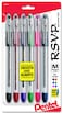 Pentel RSVP Ballpoint Pen Medium Line Assorted Ink 6 Pack BK91BP6M