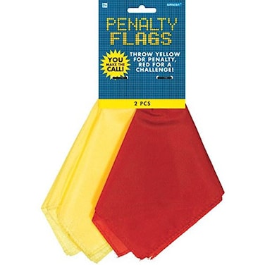 Premium Fabric Penalty Flags  925 x 55 1 Set  Durable Material  Stand Out Design  Ideal for Sports Referees  Training