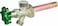 Prier C144D08 Frost Free AntiSiphon Outdoor Wall Hydrant 8Inch Nickel