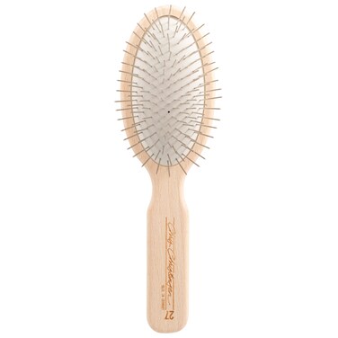 Chris Christensen Dog Brush 27 mm Oval Pin Brush Original Series Groom Like a Professional Stainless Steel Pins Lightweight Beech Wood Body Ground and Polished Tips