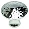 Hickory Hardware P2170CH Craftsman Collection Round Hammered Knob Chrome 114 Inch Diameter