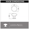 Brainerd P11747VPCC 114 Garrett Cabinet Hardware Knob Polished Chrome