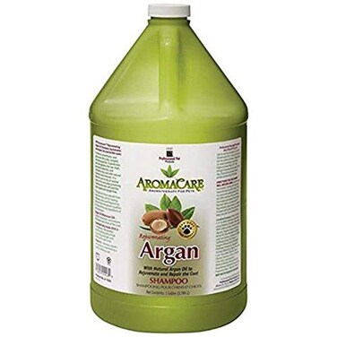 PPP AromaCare Rejuvenating Argan Shampoo for Dogs  Repairs Dry and Brittle Coats  Leaves Fur Silky  Shiny  1 Gallon