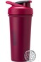 BlenderBottle Strada Sleek Shaker Cup Insulated Stainless Steel Water Bottle with Wire Whisk 25Ounce Raspberry