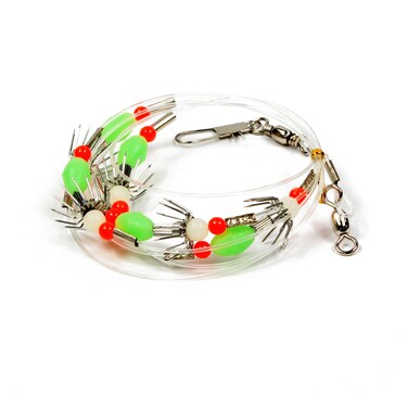 Ahi USA Squid Catcher Luminous Glow 5 Hook