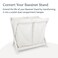 UPPAbaby Bassinet Stand Hamper Insert  DualCompartment and Carry Handles  Durable Construction