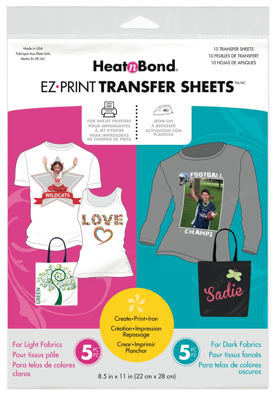 Heatnbond Heatnbond Ez Print Transfer Sheet Combo Pack 10 Sheets