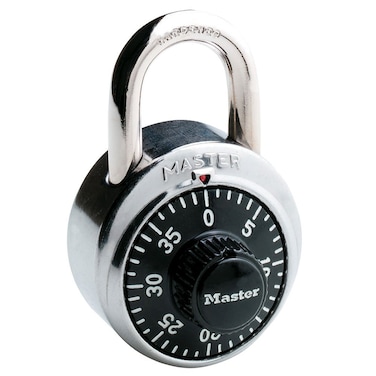 Master Lock 1500D 178in Combination Dial Padlock Standard Silver  Black 1 Lock