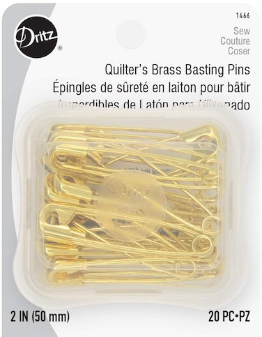 Dritz 1466 Safety Pins Brass Size 3 20Count