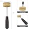 The Beadsmith Brass Head Mallet  Metal Elements  10 Inches long 2LB head with a 38mm Face  Brass  Sheet Metal Hammer for Dapping Chasing  Light Stamping